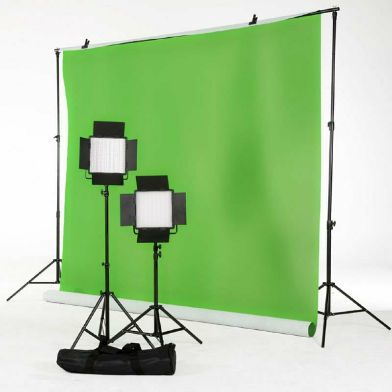 CSO 2 Head LED Lighting Kit with Green Screen - Dragon Image