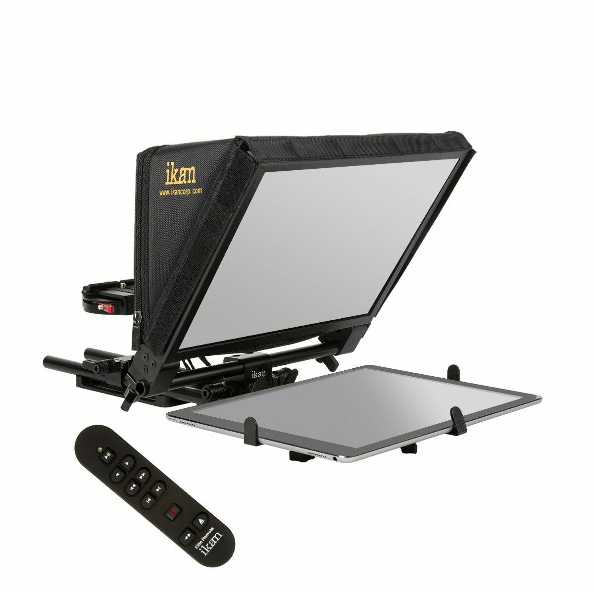 Ikan PT-ELITE-PRO-RC Elite Universal Large Tablet, and iPad Pro  Teleprompter w/ Elite Remote Dragon Image