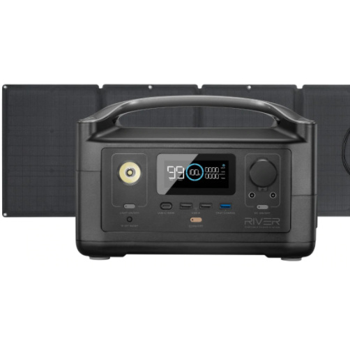 EcoFlow River 600 Portable Power Station with one 160W Solar Panel (Sh   Dragon Image Pty Ltd