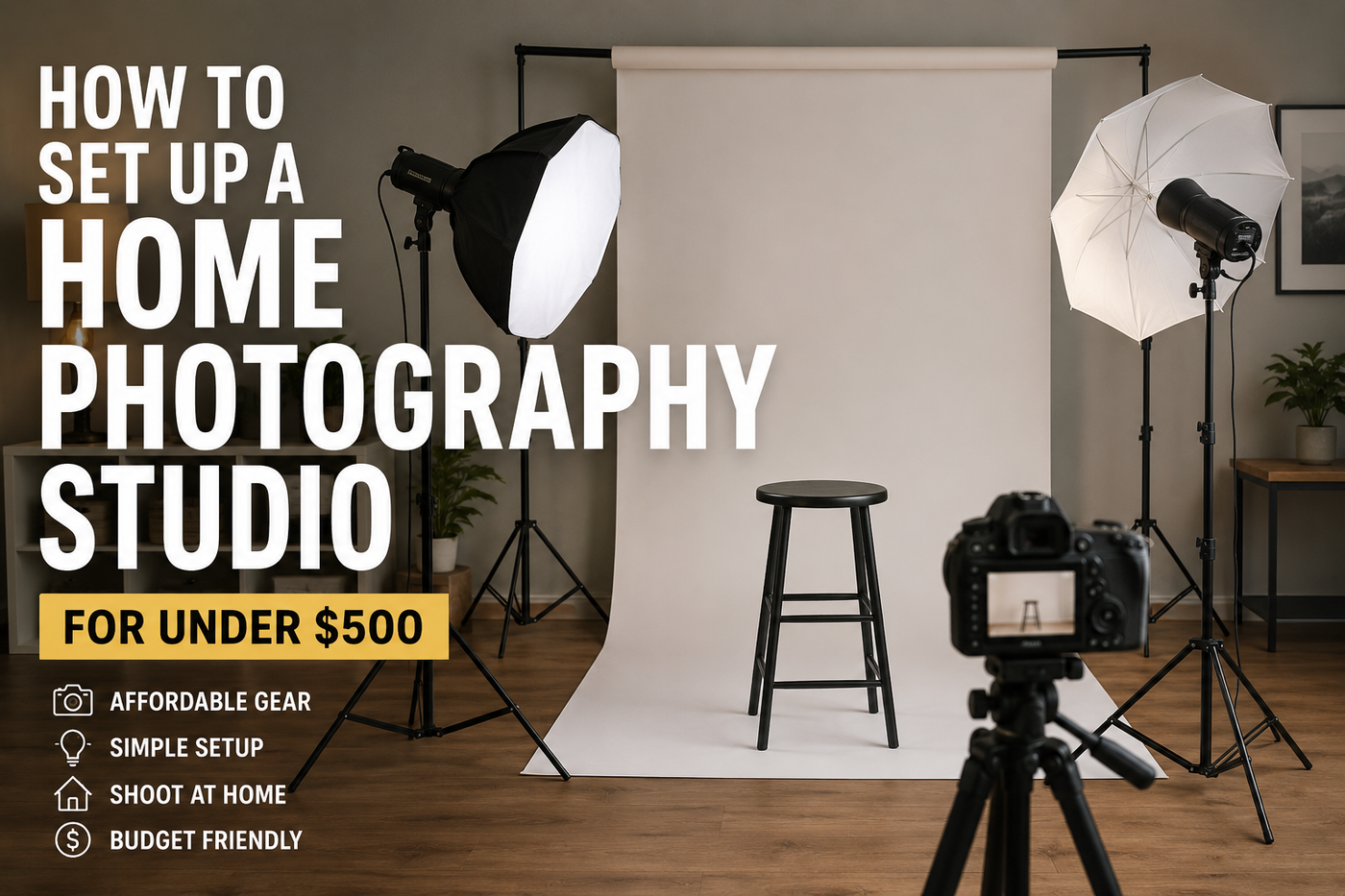 How to Set Up a Home Photography Studio for Under $500