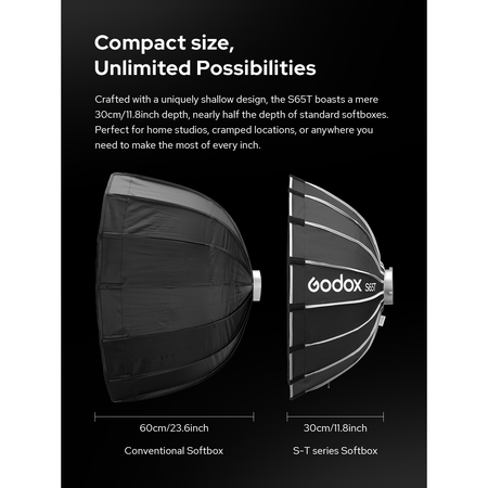 GODOX S105T 105cm QR Umbrella Softbox with Bowens Mount