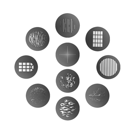 Aputure Spotlight Max 10 Piece Gobo Kit (Size A)