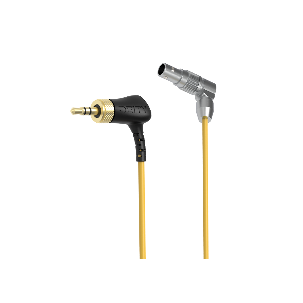 DEITY C13 LOCKING 3.5mm TO 5 PIN R/ANGLE LEMO CABL