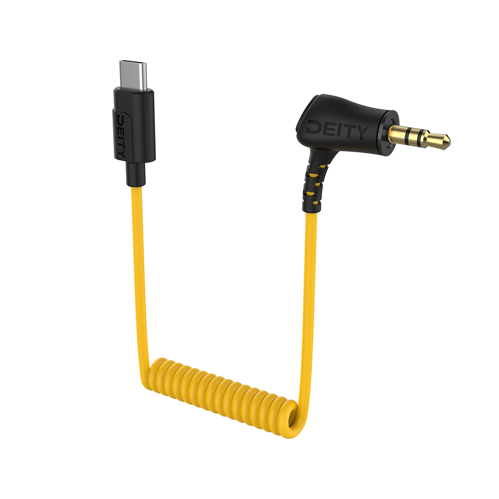 DEITY C21 3.5 TRS TO USB-C COILED AUDIO CABLE
