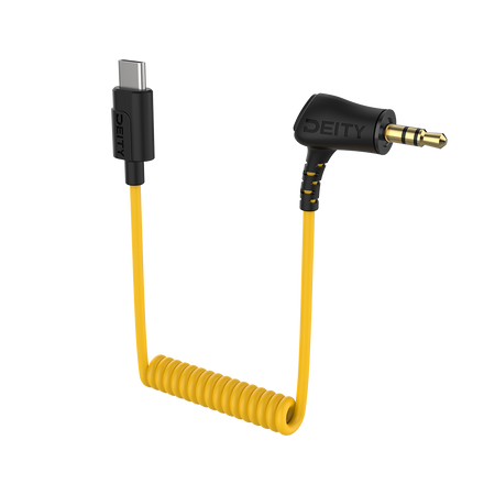 DEITY C21 3.5 TRS TO USB-C COILED AUDIO CABLE