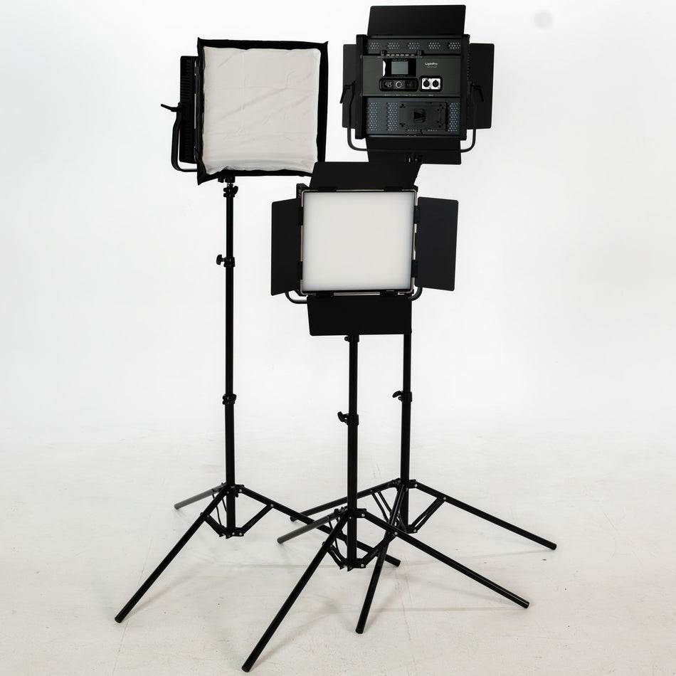 LightPro StudioLine 1000XL - RGBWW 100W LED Studio Panel Light - Three Head Kit