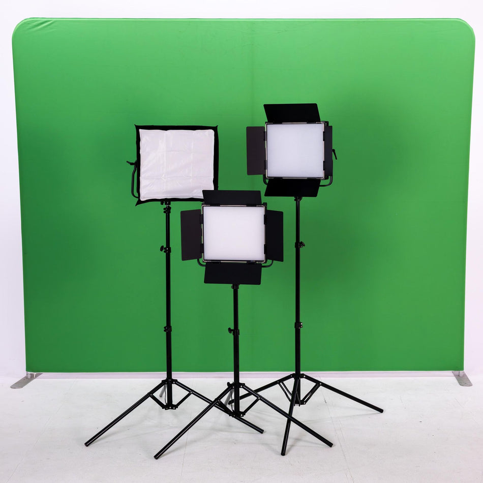 LightPro StudioLine 1000XL Three Head Kit with Background