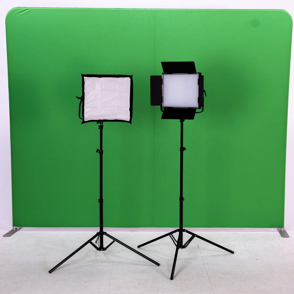 Lightpro 1000Bi LED Two Head Kit with Background