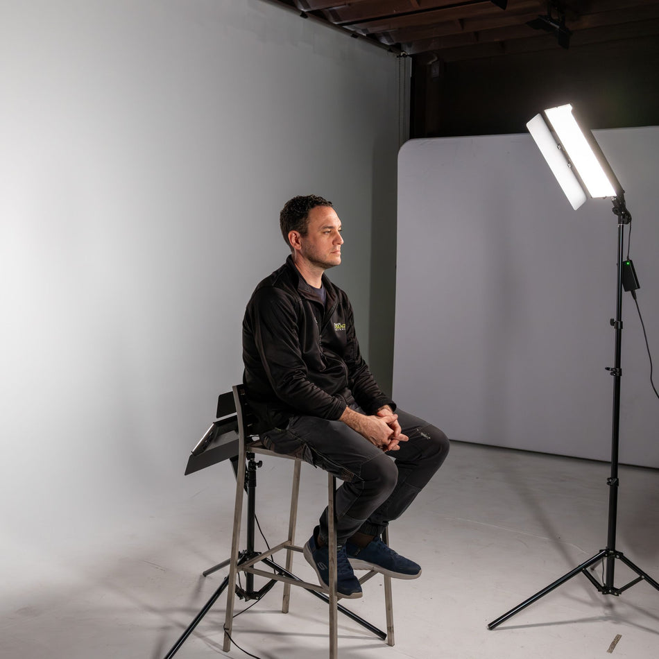 LightPro M-400 LED 3 head Kit With Background