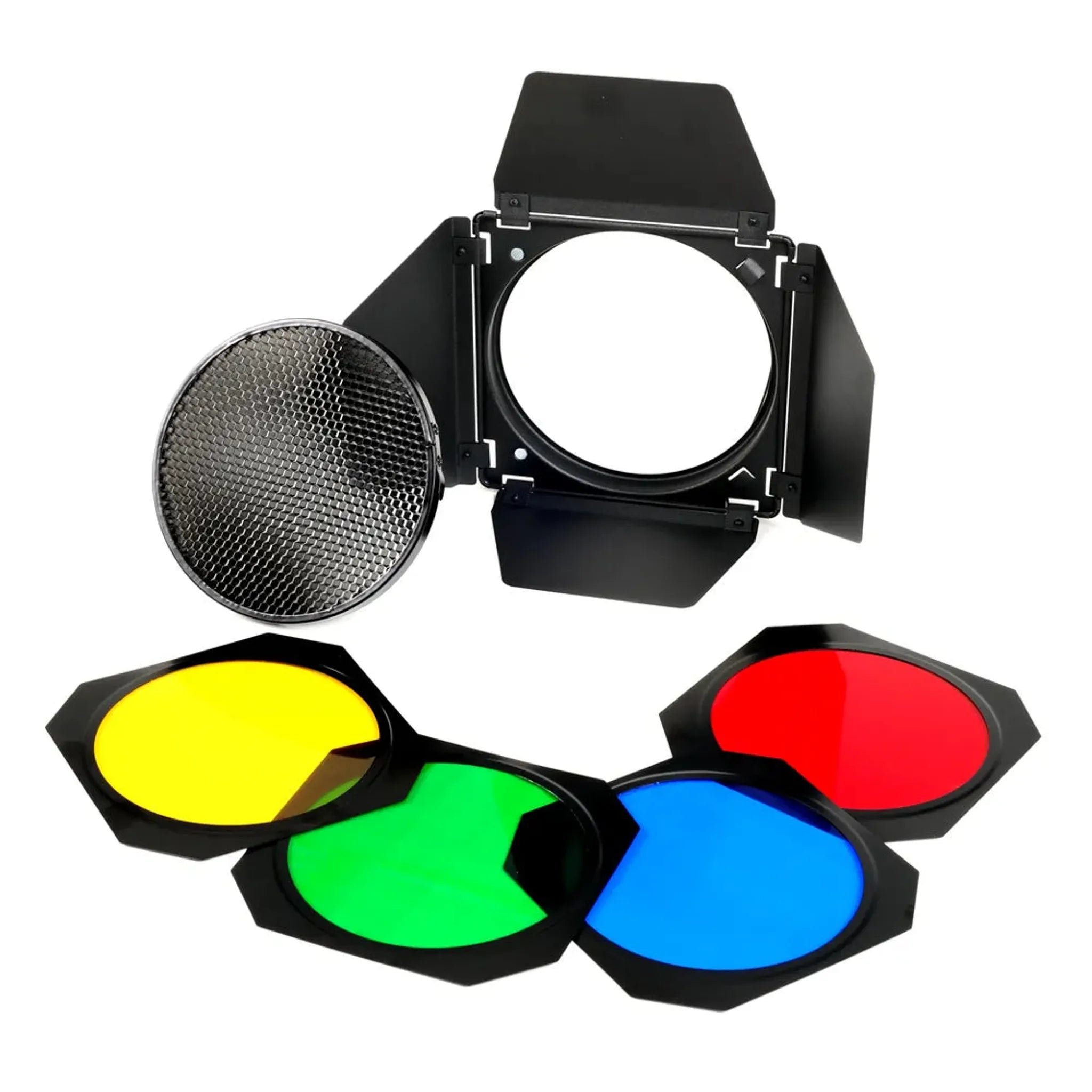 GODOX BARNDOOR WITH GRID & COLOUR FILTER SETFITS 7 INCH REFLECTOR KIT ...