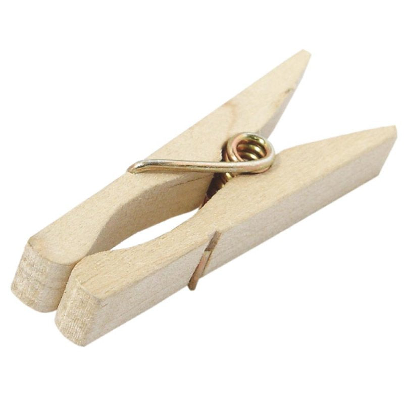 Kupo Wood C47 Spring-Type Cloths Pins (50 Pcs Per Bag)