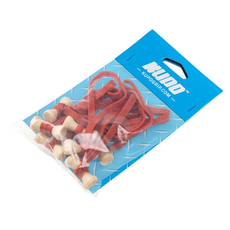 Kupo Elastic Cable Tie 10 Pack 6mm x 12.7cm Red