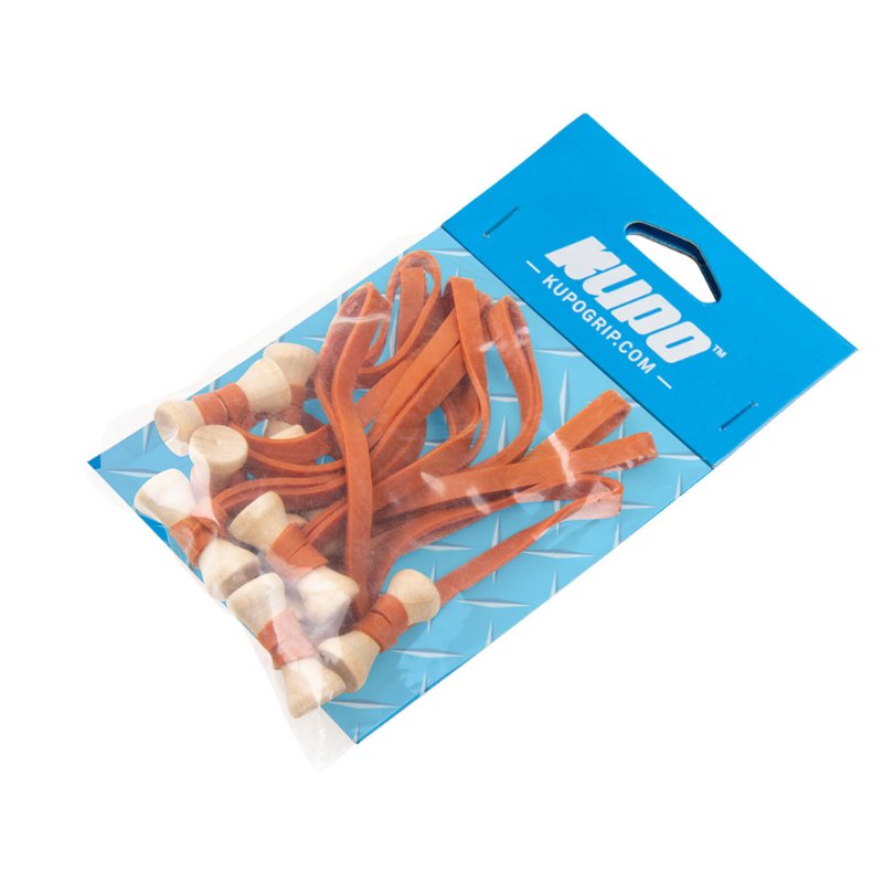 Kupo Elastic Cable Tie 10 Pack 6mm x 12.7cm Orange