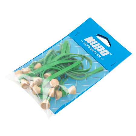 Kupo Elastic Cable Tie 10 Pack 6mm x 12.7cm Green