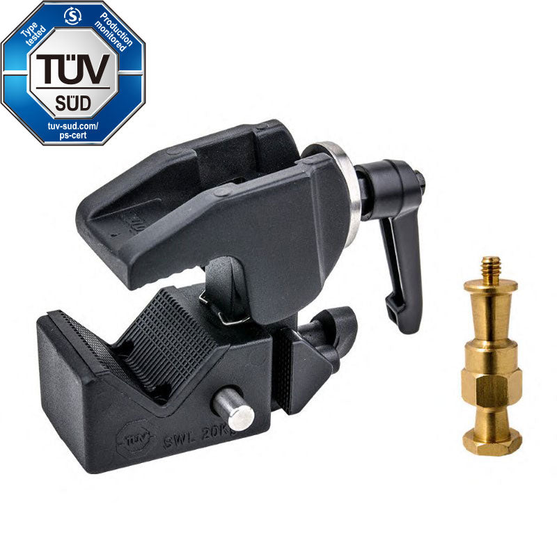 Kupo Convi Clamp(Black) W/ KCP-7SDL Saddle KCP-710B W/ KS-026 Stud, KCP-710B-26
