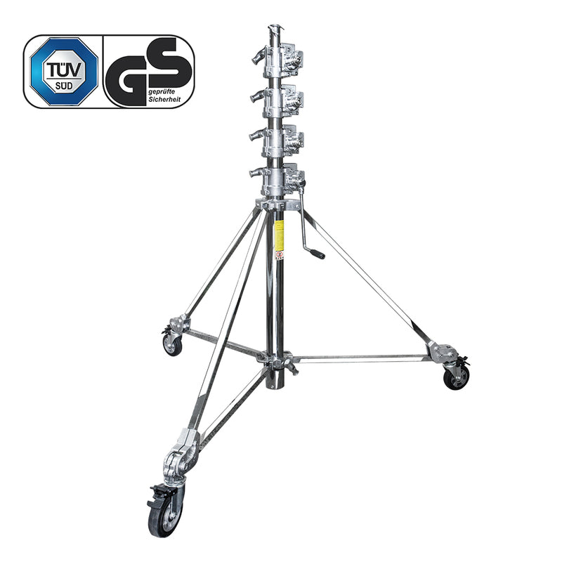 Kupo 6.1m Jumbo Wind up Stand with Castor Wheels