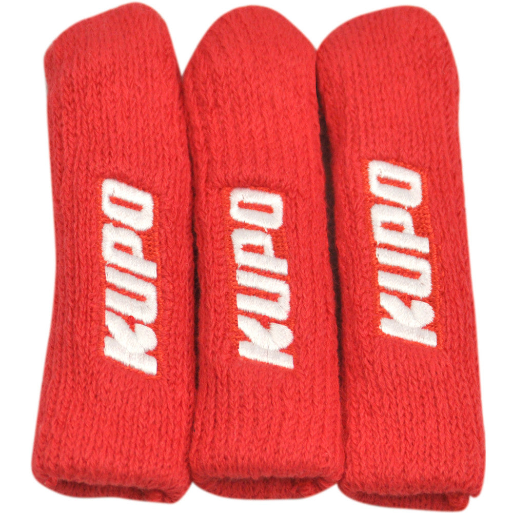 Kupo Stand Leg Protector Set of 3 12cm x 4cm Red