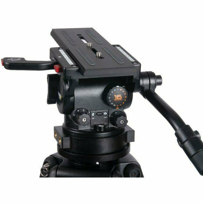 Miller CiNX 3 Fluid Head (1103) HDC 100mm 1-St Alloy Tripod (2121) Mid-Level Spreader (993) 1 x Pan Handle (698) Feet (478) Smartcase (3615) - Dragon Image