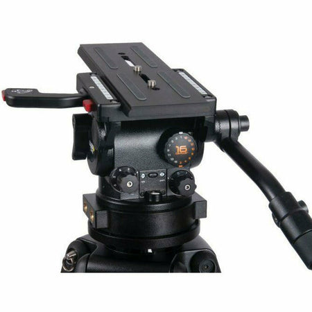 Miller CiNX 5 Fluid Head (1105) HDC 100mm 1-St Alloy Tripod (2121) Mid-Level Spreader (993) 1 x Pan Handle (698) Feet (478) Smartcase (3615) - Dragon Image