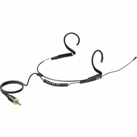 RODE HS2BS Omni-directional headset microphone - 3.5mm locking TRS connector - BLACK (colour) - SMALL (size). - Dragon Image