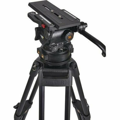 Miller CiNX 7 Fluid Head (1107) HDC 100mm 1-St Alloy Tripod (2121G) Ground Spreader (2130) 1 x Pan Handle (698) Smartcase (3615) - Dragon Image