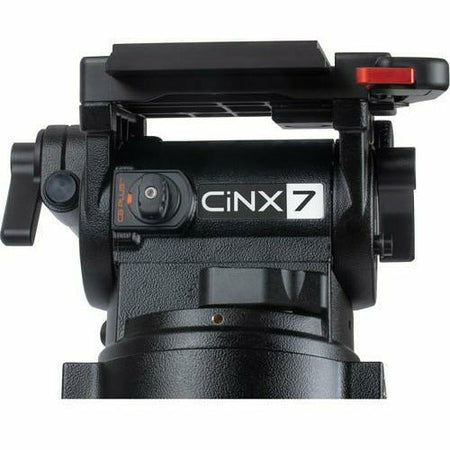 Miller CiNX 7 Fluid Head (1107) HDC 100mm 1-St Alloy Tripod (2121) Mid-Level Spreader (993) 1 x Pan Handle (698) Feet (478) Smartcase (3615) - Dragon Image