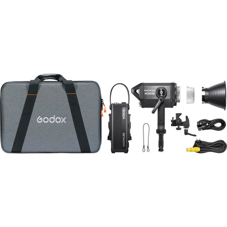 GODOX KNOWLED M200Bi 230W Bi-COLOUR LED LIGHT - Dragon Image