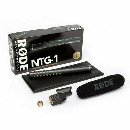 Hire Equipment - RODE NTG-1 Shotgun Directional Condenser Microphone - Daily Hire 24hr - Dragon Image