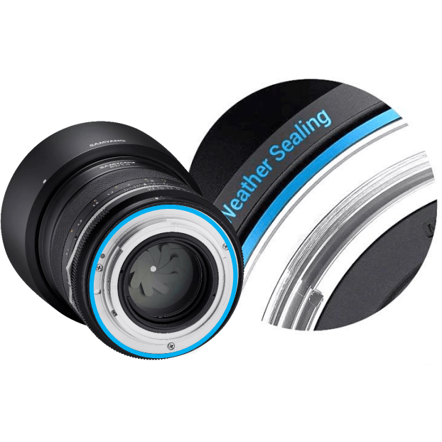 Samyang 14mm F2.8 MK2 UMC II Nikon AE Full Frame, De-Clicked Aperture Ring & Weather Sealed - Dragon Image