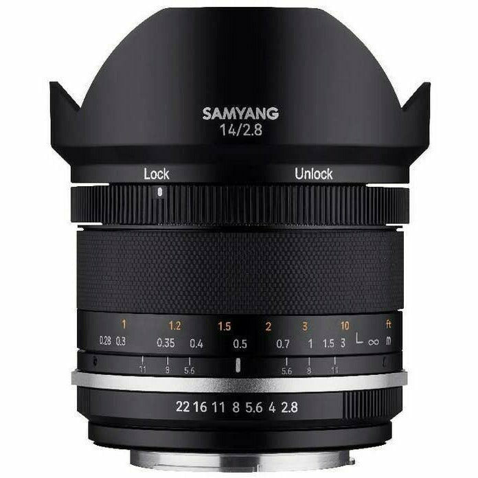 Samyang 14mm F2.8 MK2 UMC II Nikon AE Full Frame, De-Clicked Aperture Ring & Weather Sealed - Dragon Image