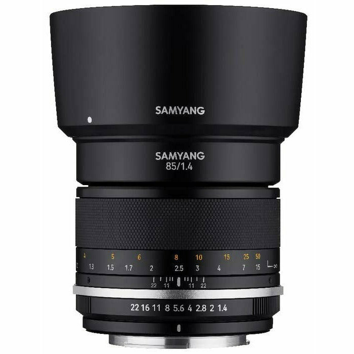 Samyang 85mm F1.4 MK2 UMC II Canon EF Full Frame, De-Clicked Aperture Ring & Weather Sealed - Dragon Image