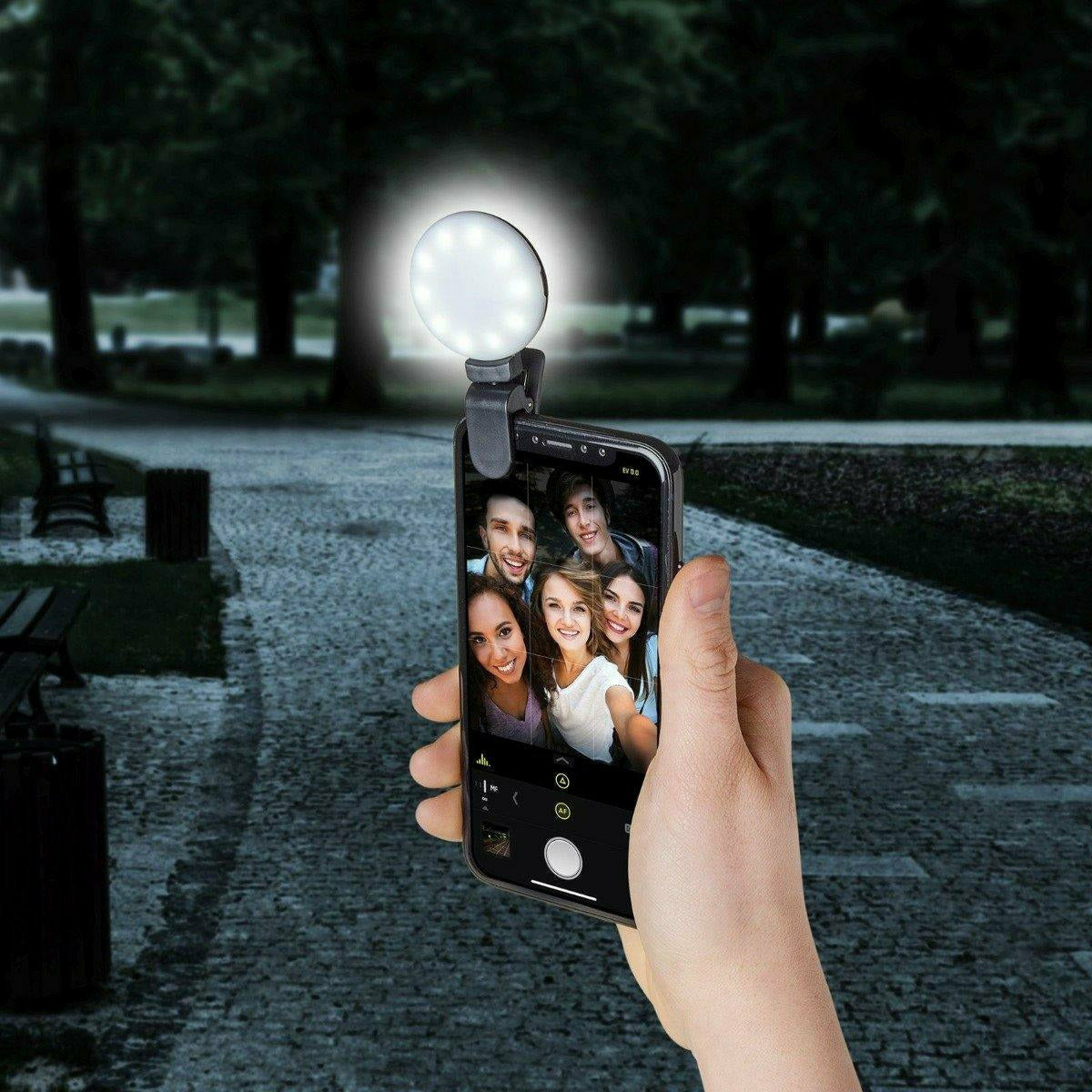 Celly Click Selfie Light with 3 Tones - Black - Dragon Image