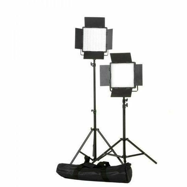 Hire Equipment - Lightpro DN-600SC LED Panel Two Head Kit - Daily Hire 24hr - Dragon Image