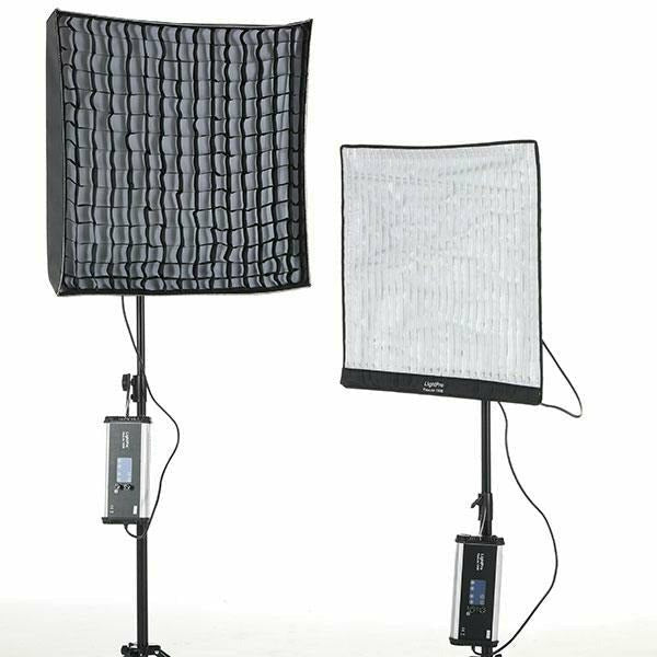 LightPro 150B Bi-colour Flex-lite 2 Head Kit with Softboxes and Stands - Dragon Image