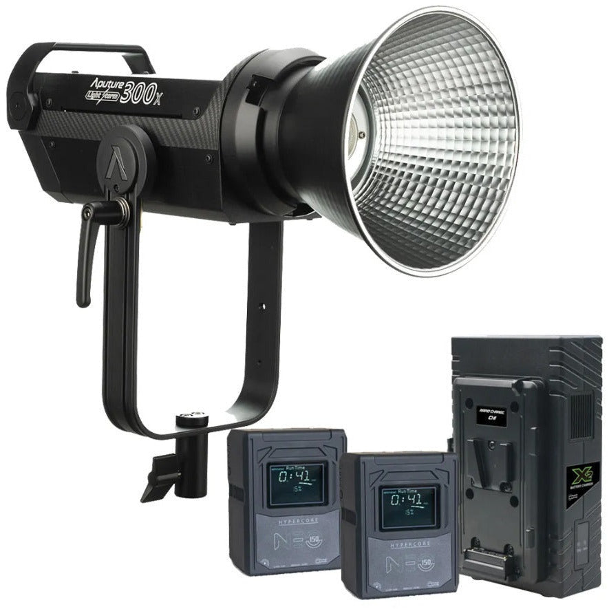 Aputure Light Storm 300X With Core Neo 150s Batteries + Charger - Dragon Image