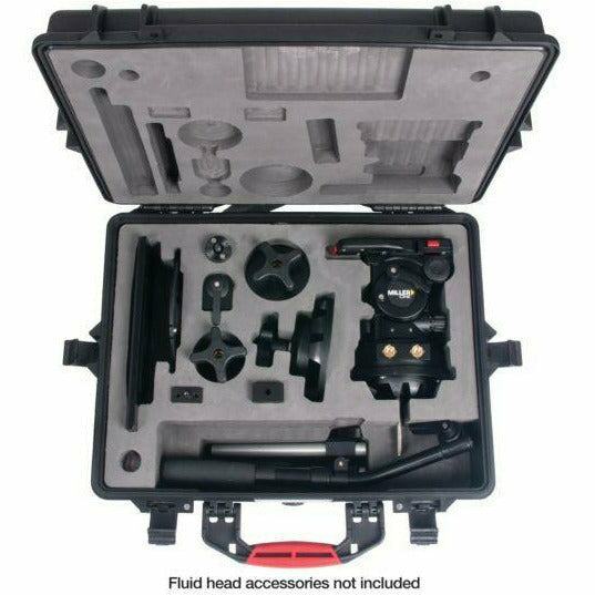Miller CiNX Complete Head Kits 3916 CiNX 7 Fluid Head (1107) MB adaptor with clamp (1225) 150mm Claw Ball (1295) 1 x Pan Handle (698) Accessory Mounting Block (1260) Articulated Pan Handle (1230) Pan Handle Clamp Extender (1238) Case to suit - Dragon Image