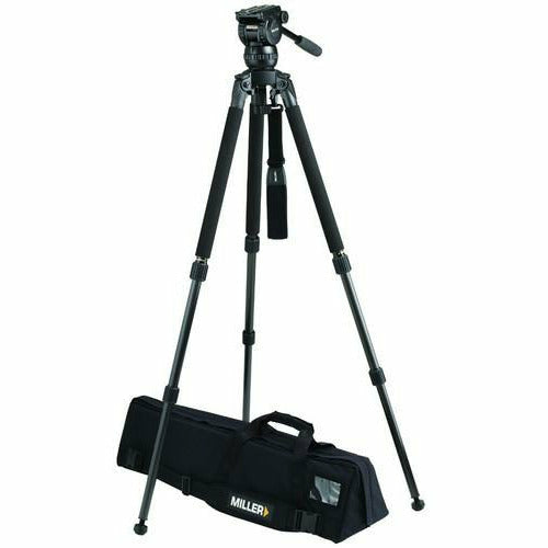 Miller 3742 Tripod System CX8 (1093) Solo 75 2-St Alloy Tripod (1630) Pan Handle (679) Strap (1520) Softcase (3514) - Dragon Image