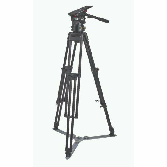 Miller CiNX 7 Fluid Head (1107) HDC 100mm 1-St Alloy Tripod (2121G) Ground Spreader (2130) 1 x Pan Handle (698) Smartcase (3615) - Dragon Image