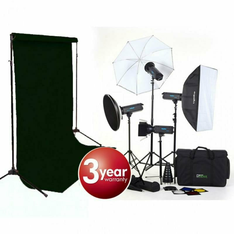 Fashion & Glamour Starter (4 Head FlashPro 500R - 500w Rapid Studio Flash Monobloc) Kit - Dragon Image