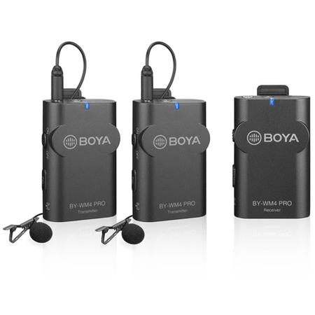 BOYA BY-WM4 Pro-K2 Wireless Microphone System, 1 Receiver, 2 Transmitters - Dragon Image