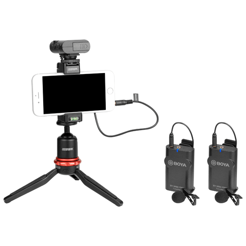 BOYA BY-WM4 Pro-K2 Wireless Microphone System, 1 Receiver, 2 Transmitters - Dragon Image