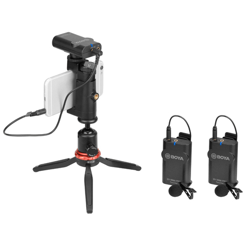 BOYA BY-WM4 Pro-K2 Wireless Microphone System, 1 Receiver, 2 Transmitters - Dragon Image