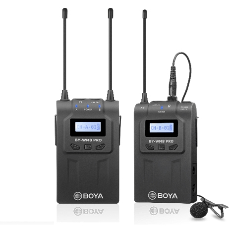 BOYA BY-WM8 Pro-K1 Dual-Channel Wireless Receiver, Consists of One Transmitter & One Receiver - Dragon Image
