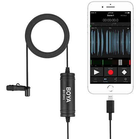 BOYA BY-DM1 Lavalier Microphone for Apple Smartphones - Dragon Image