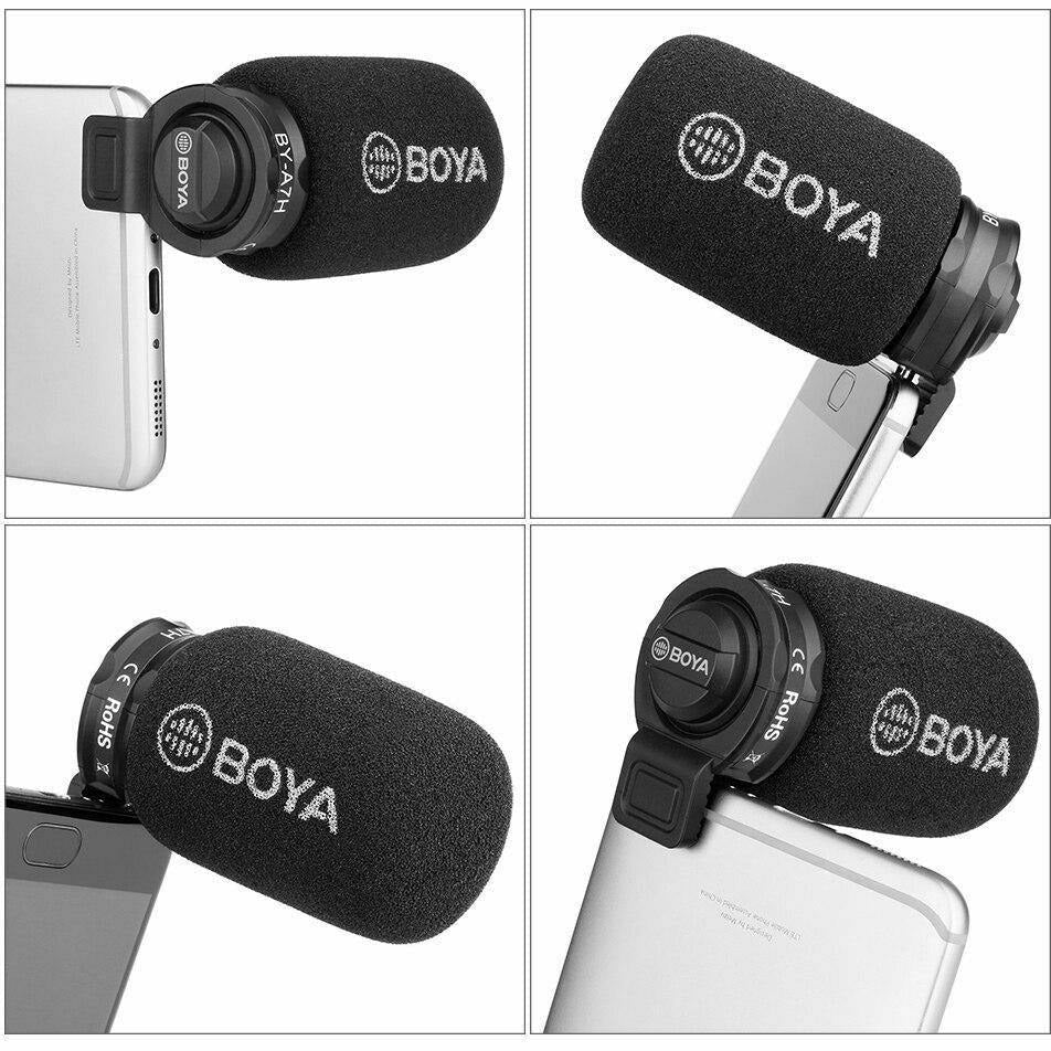 BOYA BY-A7H Smartphone Microphone with 3.5mm TRRS - Dragon Image