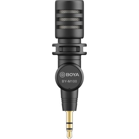 BOYA BY-M100 Plug & Play Microphone (3.5mm) for DSLR, Camcorder & Recorder - Dragon Image