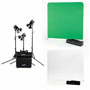 LightPro Focus Mini 50C Interview Kit with Green/White Frame Kit - Dragon Image