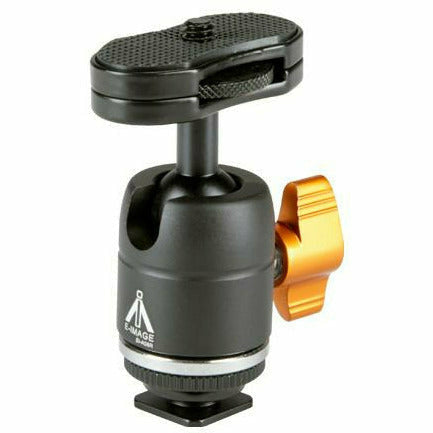 E-Image A08R Mini Ball Head with Hotshoe Mount - Dragon Image