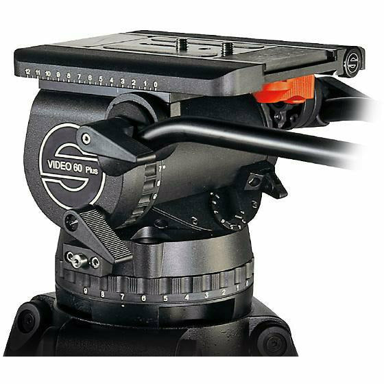 Sachtler Video 60 Plus EFP Fluid Head (150mm Ball Base) - Supports 35-145 lbs - Dragon Image