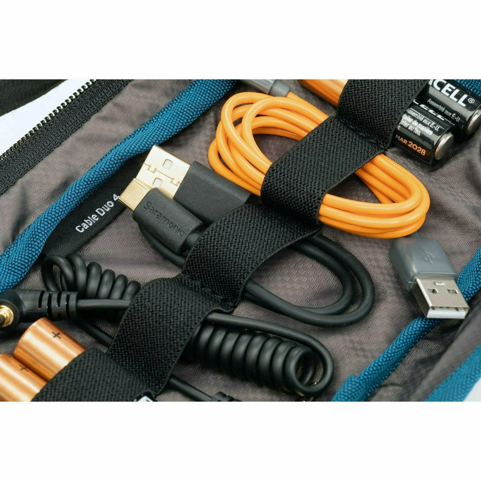 Tenba Tools Cable Pouch Duo 4, Double Sided - Black - Dragon Image